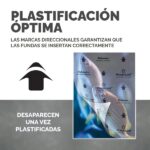 Fellowes Imagelast Pack de 500 Fundas para Plastificar - Formato A3 - Efecto Brillo - 125 micras - Flechas Indicadoras de Direccion - Transparente - immagine 4