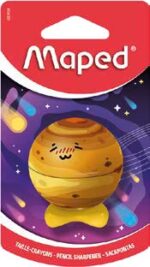 Maped Planetas Sacapuntas Metalico 1 Orificio con Deposito - Divertidos Diseños de Planetas - Coleccionables - immagine 3