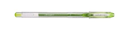 Uni-ball Signo Sparkling UM-120SP Roller de Tinta Gel - Punta de Bola 1mm - Tinta Pigmentada Resistente al Agua y Luz - Efecto Purpurina - Color Verde Manzana