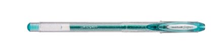Uni-ball Signo Sparkling UM-120SP Roller de Tinta Gel - Punta de Bola 1mm - Tinta Pigmentada Resistente al Agua y Luz - Efecto Purpurina - Color Turquesa