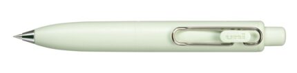 Uni-ball One P Boligrafo Retractil con Punta Fina 0.5mm - Agarre Suave y Comodo - Tinta Color Negro - Cuerpo de Color Verde Fresh