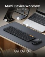 ProtoArc XKM01 Combo Teclado Portatil Plegable en Triptico + Raton - Bluetooth - Teclado Numerico - Conexion de hasta 3 Dispositivos - Color Negro - immagine 3