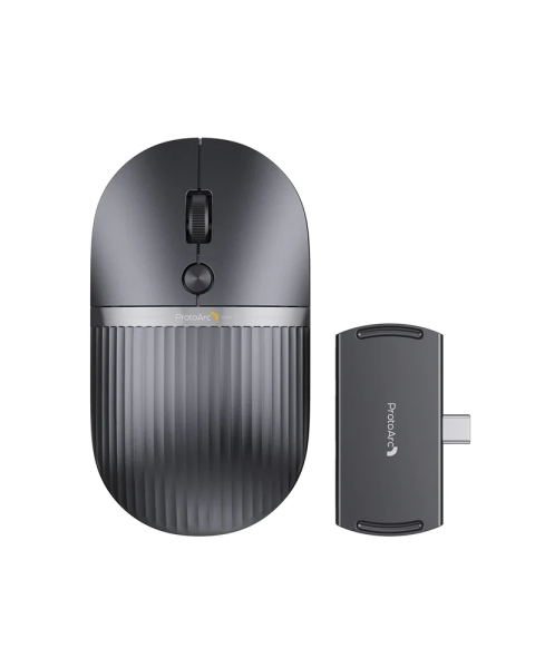 ProtoArc Hubmouse Raton Inalambrico con Hub USB - Bluetooth - 2400dpi - Hub 1x USB-C