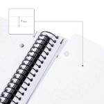Milan Shadow Cuaderno Espiral Formato A4 Pautado 1 Linea - 80 Hojas de 95 gr/m2 Microperforadas y con 4 Taladros - Tapa Dura - Color Negro - immagine 3