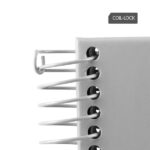 Milan Shadow Cuaderno Espiral Formato A4 Cuadricula 5x5 - 80 Hojas de 95 gr/m2 Microperforadas y con 4 Taladros - Tapa Dura - Color Gris - immagine 4