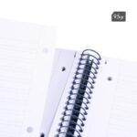 Milan 430 Since 1918 Cuaderno Espiral Formato A4 Doble Pauta 3,5mm - 80 Hojas de 95 gr/m2 Microperforadas con 4 Taladros - Tapa Dura - Color Azul - immagine 3