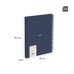 Milan 430 Since 1918 Cuaderno Espiral Formato A4 Doble Pauta 3,5mm - 80 Hojas de 95 gr/m2 Microperforadas con 4 Taladros - Tapa Dura - Color Azul - immagine 5
