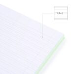 5mm - 80 Hojas de 95 gr/m2 Microperforadas con 4 Taladros - Tapa Dura - Color Verde