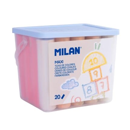 Milan Pack de 20 Tizas Redondas Maxi ø 2