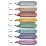 Faber-Castell Textliner 46 Pack de 8 Marcadores Metalizados - Punta Biselada - Trazo entre 1mm y 5mm - Tinta con Base de Agua - Colores Pastel Surtidos - immagine 2