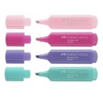 Faber-Castell Textliner 46 Pack de 4 Marcadores Pastel - Punta Biselada - Trazo entre 1mm y 5mm - Tinta con Base de Agua - Colores Pastel Surtidos - immagine 2