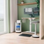 Leitz IQ OptiMax Home Office 225 Destructora de Papel Manual DIN P5 - Destruye hasta 6 Hojas - Tiempo de Funcionamiento Continuo 20m - Papelera de 15L con Tecnologia de Giro - Color Blanco/Gris - immagine 5