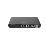 Ruijie RG-EG105G-P-V3 Router Gestionado - 5 Puertos de 1Gbps - Soporta hasta 2 Enlaces WAN - 4xPoE 54W - 600Mbps - Capacidad hasta 100 Usuarios - Gestion en la Nube - Color Negro