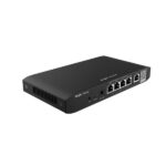 Ruijie RG-EG105G-P-V3 Router Gestionado - 5 Puertos de 1Gbps - Soporta hasta 2 Enlaces WAN - 4xPoE 54W - 600Mbps - Capacidad hasta 100 Usuarios - Gestion en la Nube - Color Negro - immagine 2
