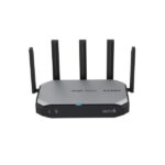 Ruijie RG-EG105GW-X Router de Doble Banda - 5 Puertos de 1Gbps - WiFi 6 AX3000 - Velocidad hasta 3Gbps - Carcasa Metalica - Soporte Mesh - Gestion con App - Color Negro y Gris