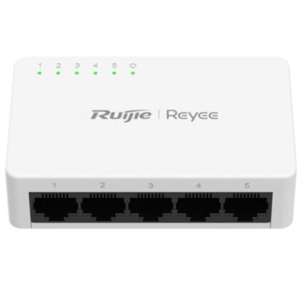 Ruijie RG-ES05G-L Switch No Gestionado - 5 Puertos - Velocidad hasta 1Gbps - Carcasa de Plastico - Color Blanco