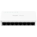 Ruijie RG-ES08F Switch de Sobremesa - 8 Puertos - Velocidad hasta 100Mbps - Carcasa de Plastico - Color Blanco