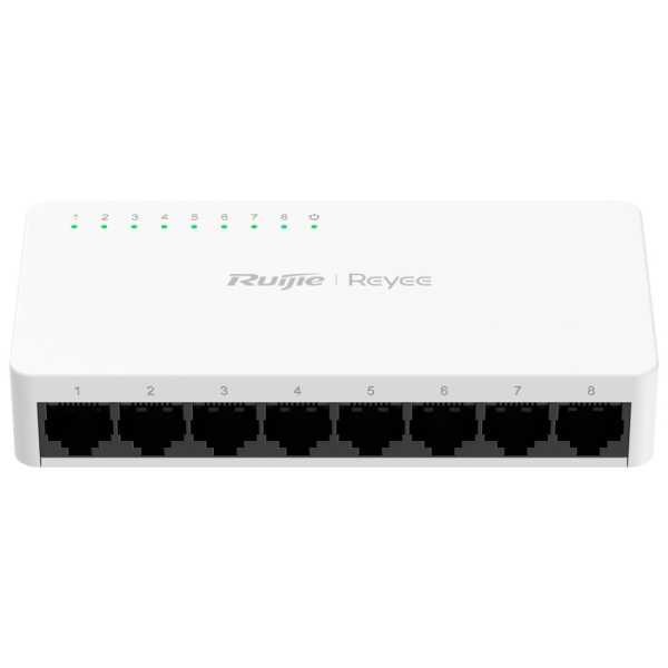 Ruijie RG-ES08F Switch de Sobremesa - 8 Puertos - Velocidad hasta 100Mbps - Carcasa de Plastico - Color Blanco Ruijie RG-ES08F Switch de Sobremesa - 8 Puertos - Velocidad hasta 100Mbps - Carcasa de Plastico - Color Blanco