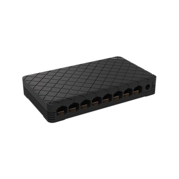 Ruijie RG-ES08G-L Switch No Gestionado - 8 Puertos - Velocidad hasta 1Gbps - Carcasa de Plastico - Color Negro