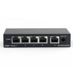 Ruijie RG-ES105GD Switch No Gestionado - 5 Puertos - Velocidad hasta 1Gbps - Carcasa en Acero - Color Negro