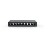 Ruijie RG-ES108GD Switch No Gestionado - 8 Puertos - Velocidad hasta 1Gbps - Carcasa de Acero - Color Negro