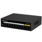 Ruijie RG-ES110F-P Switch - 10 Puertos - PoE/PoE+ hasta 110W - Velocidad hasta 100Mbps - Carcasa de Acero - Color Negro - immagine 2