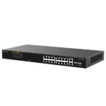 Ruijie RG-ES118FGS-LP Switch - 16 Puertos Ethernet hasta 100Mbps - 2 Puertos Gigabit Rj45/SFP Combo - PoE/PoE+ hasta 120W - Carcasa de Acero - Color Negro - immagine 3