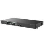 Ruijie RG-ES118GS-P-L Switch - 16 Puertos Ethernet hasta 1Gbps - 2x SFP 1Gbps - PoE/PoE+ hasta 247W - Carcasa de Acero - Color Negro - immagine 3