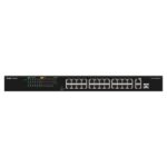 Ruijie RG-ES126FGS-P Switch - 24 Puertos Ethernet hasta 100Mbps - 1X Uplink hasta 1Gbps - 1X Rj45/SFP Combo hasta 1Gbps - PoE/PoE+ hasta 370W - Carcasa de Acero - Color Negro - immagine 2