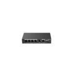 Ruijie RG-ES206GS-P Switch de Sobremesa - 6 Puertos - Velocidad hasta 1Gbps - Rj45/SFP Combo hasta 1Gbps - PoE/PoE+ hasta 54W - Carcasa de Acero Gestion Inteligente - Color Negro