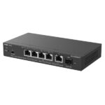 Ruijie RG-ES206MG-P Switch - 5 Puertos Ethernet hasta 2.5Gbps - 1x SFP+ hasta 10Gbps - PoE/PoE+ hasta 70W - Gestionado en la Nube - Color Negro - immagine 2