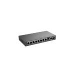 Ruijie RG-ES210GS-P Switch de Sobremesa - 8 Puertos Ethernet 1Gbps - 1X Uplink 1Gbps - 1X Rj45/SFP Combo hasta 1Gbps - PoE/PoE+ hasta 120W - Carcasa de Acero - Gestion Inteligente - Color Negro - immagine 4