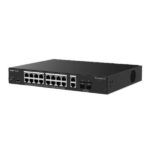 Ruijie RG-ES220GS-LP Switch - 18 Puertos Ethernet hasta 1Gbps - 2x SFP 1Gbps - PoE/PoE+ hasta 130W - Gestionado en la Nube - Color Negro - immagine 2