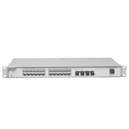Ruijie RG-NBS5100-24GT4SFP Switch Gestionado - Montaje en Rack 1U - 24 Puertos Ethernet hasta 1Gbps - 4x SFP hasta 1Gbps - Enrutamiento Estatico - Gestion Remota - Color Acero