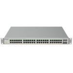 Ruijie RG-NBS5200-48GT4XS-UP Switch con Autonegociacion - 48 Puertos Ethernet hasta 1Gbps - 4x SFP+ hasta 10Gbps - PoE/PoE+/PoE++ hasta 740W - Fuente de Alimentacion Fija - Color Acero