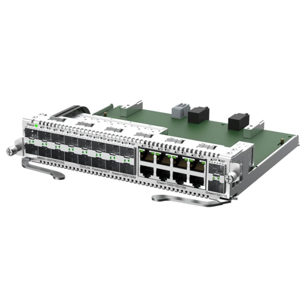Ruijie M6000-16SFP8GT2XS Tarjeta Switch de Expansion Mixta para Chasis - 8 Puertos Ethernet hasta 1Gbps - 16x SFP hasta 1Gbps - 2x SFP+ hasta 10Gbps - Color Acero Ruijie M6000-16SFP8GT2XS Tarjeta Switch de Expansion Mixta para Chasis - 8 Puertos Ethernet hasta 1Gbps - 16x SFP hasta 1Gbps - 2x SFP+ hasta 10Gbps - Color Acero