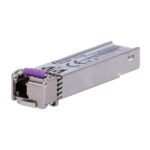 Ruijie NIS-GE-SFP-20KM-SM1550-BIDI Modulo Transceptor SFP - Fibra Optica hasta 20km - Bidireccional - Conector LC - Transmision a 1310nm y Recepcion a 1550nm - Color Acero
