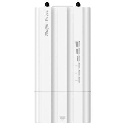 Ruijie RG-AirMetro550G-B Puente Inalambrico - Velocidad hasta 867Mbps - Proteccion IP55 - Ganancia hasta 23dBi - Antenas Externas - Ethernet - Empareja hasta 32 Equipos - Color Blanco