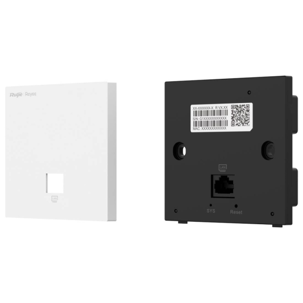 Ruijie RG-RAP1201 Punto de Acceso de Doble Banda - 1.3Gbps - WiFi 5 AC1300 - 2x RJ45 - Tecnologia MIMO 2x2 - Antenas Internas Ethernet - Color Blanco y Negro Ruijie RG-RAP1201 Punto de Acceso de Doble Banda - 1.3Gbps - WiFi 5 AC1300 - 2x RJ45 - Tecnologia MIMO 2x2 - Antenas Internas Ethernet - Color Blanco y Negro