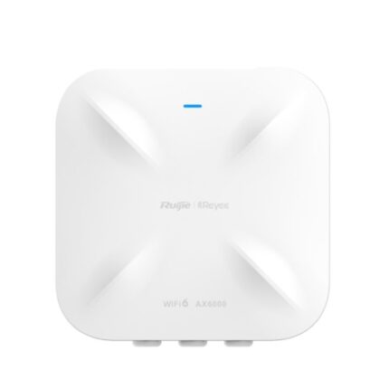 Ruijie RG-RAP6260(H) Punto de Acceso para Exterior - Doble Banda - IP68 - PoE - WiFi 6 AX6000 - 6Gbps - Gestion Cloud con App - Ethernet - Color Blanco