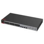 Ruijie RG-S2915-24GT4MS-P-L Switch con Auto-Negociacion - 24 Puertos Ethernet hasta 1Gbps - 4x SFP hasta 2.5Gbps - PoE/PoE+ hasta 370W - Fuente de Alimentacion Fija - Color Negro y Gris - immagine 3