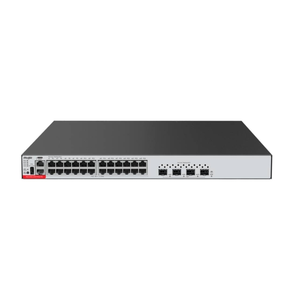 Ruijie RG-CS83-24GT4XS-PD Switch Modular - 24 Puertos Ethernet hasta 1Gbps - 4x SFP+ hasta 10Gbps - PoE/PoE+ hasta 740W - Color Negro y Gris Ruijie RG-CS83-24GT4XS-PD Switch Modular - 24 Puertos Ethernet hasta 1Gbps - 4x SFP+ hasta 10Gbps - PoE/PoE+ hasta 740W - Color Negro y Gris