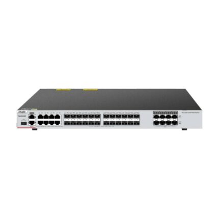 Ruijie RG-CS85-24SFP/8GT8XS-D Switch - 8 Puertos Ethernet hasta 1Gbps - 24x SFP hasta 1Gbps - 8x SFP+ hasta 10Gbps - 2 Ventiladores Integrados - Color Negro y Gris