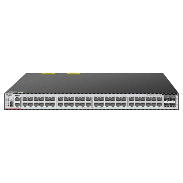 Ruijie RG-CS85-48GT4XS-HPD Switch con Auto-Negociacion - 48 Puertos Ethernet hasta 1Gbps - 4x SFP+ hasta 10Gbps - Ranura de Expansion - 2 Ventiladores Integrados - Color Negro y Gris Ruijie RG-CS85-48GT4XS-HPD Switch con Auto-Negociacion - 48 Puertos Ethernet hasta 1Gbps - 4x SFP+ hasta 10Gbps - Ranura de Expansion - 2 Ventiladores Integrados - Color Negro y Gris