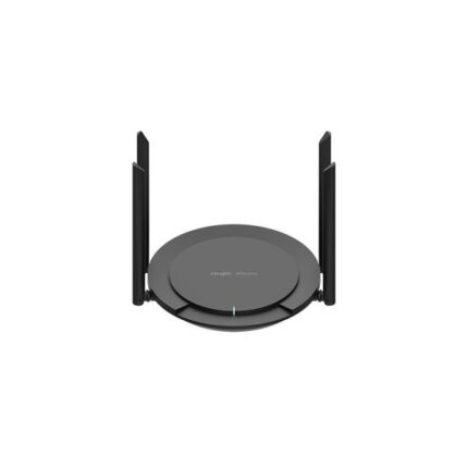 Ruijie RG-EW300 PRO Router - 4 Puertos - Tecnologia MIMO - 300Mbps - 4 Antenas de 5dBi - Capacidad hasta 16 Usuarios - Gestion en la Nube - Color Negro