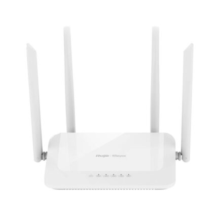 Ruijie RG-EW1200 Router de Doble Banda - 4 Puertos - Velocidad Inalambrica hasta 1.2Gbps - WiFi 5 - Soporte Mesh - CPU de Doble Nucleo - Gestion con App - Color Blanco