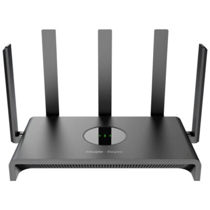 Ruijie RG-EW1300G Router de Doble Banda - 4 Puertos - Velocidad Inalambrica hasta 1.3Gbps - WiFi 5 AC1300 - Gestion en la Nube - Color Negro