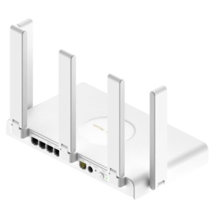 Ruijie RG-EW3000GX Router de Doble Banda - 5 Puertos - Velocidad Inalambrica hasta 3Gbps - WiFi 6 AX3000 - CPU de Doble Nucleo - Soporte Mesh - Gestion en la Nube - Color Blanco
