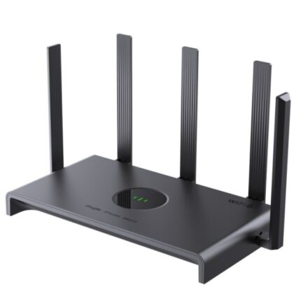 Ruijie RG-EW3000GX PRO Router de Doble Banda - 5 Puertos - Velocidad Inalambrica hasta 3Gbps - WiFi 6 AX3000 - Soporte Mesh - Color Negro