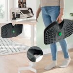 Leitz Balance Board Ergo Active Tabla de Bamboleo - Movimiento de Balanceo de Bajo Impacto - Bola de Masaje Extraible - Superficie de Espuma Suave y Resistente - Color Gris - immagine 4